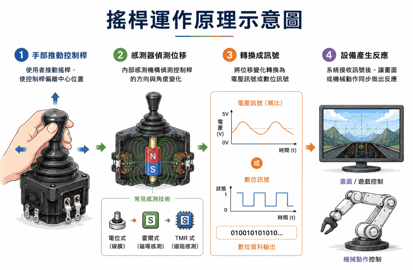 認識搖桿原理與應用領域